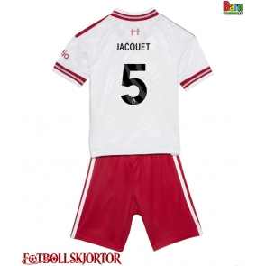 Liverpool Jeremy Jacquet #5 Borta Kläder Barn 2026-27 Kortärmad (+ Korta byxor)